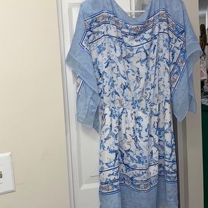 Bcbg maxazria crystal blue Mariam kimono dress